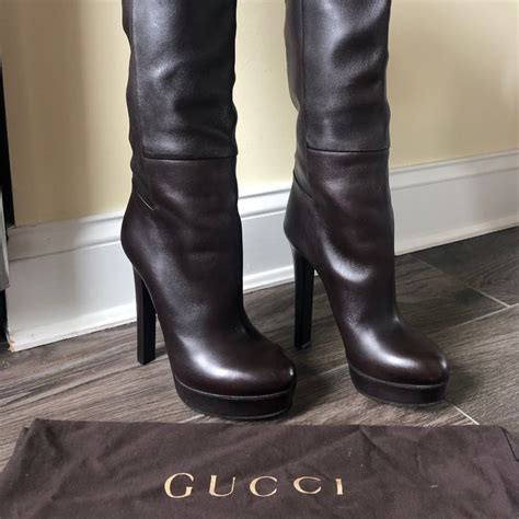 gucci authentic boots|gucci platform boots.